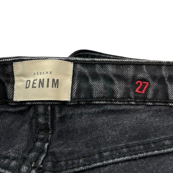 SEZANE Le Brut Sexy Jean Women's Size 27 Black - Picture 5 of 10